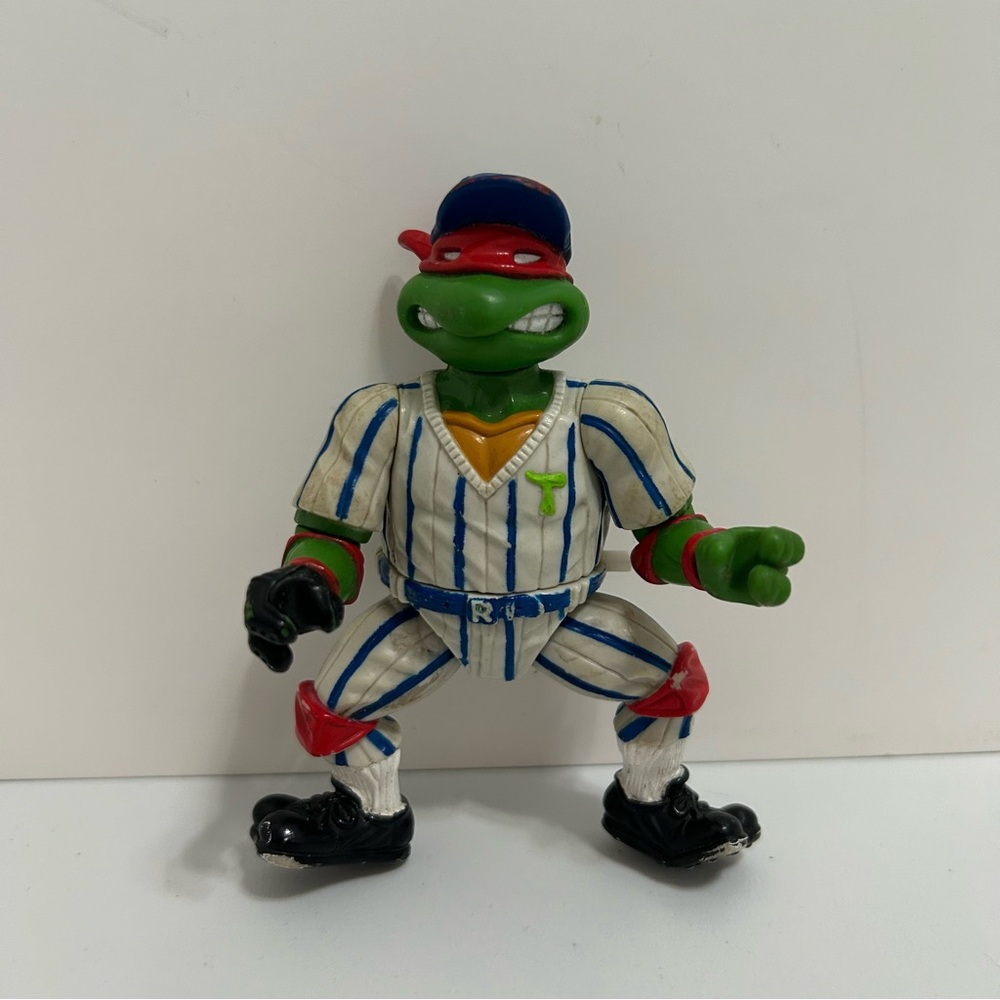 Grand Slammin' Raph Raphael Baseball Teenage Mutant Ninja Turtles 1991 Figure